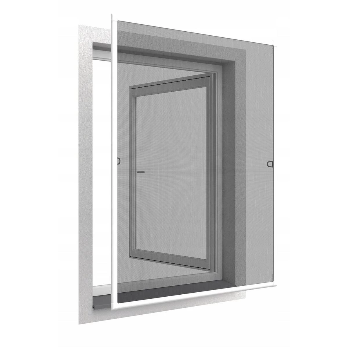 Alu Langų Tinklelis Nuo Uodų 130x150 Baltas