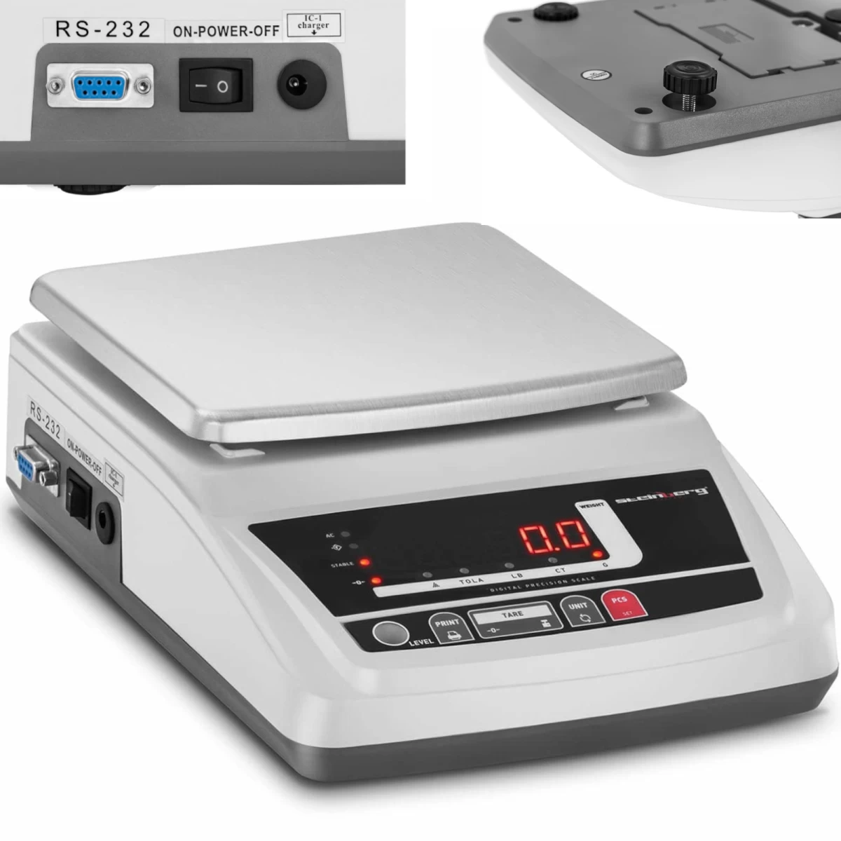 Analitinės Laboratorinės Svarstyklės Led 3000 G / 0,1 G Analitinės Laboratorinės Svarstyklės Led 3000 G / 0,1 G