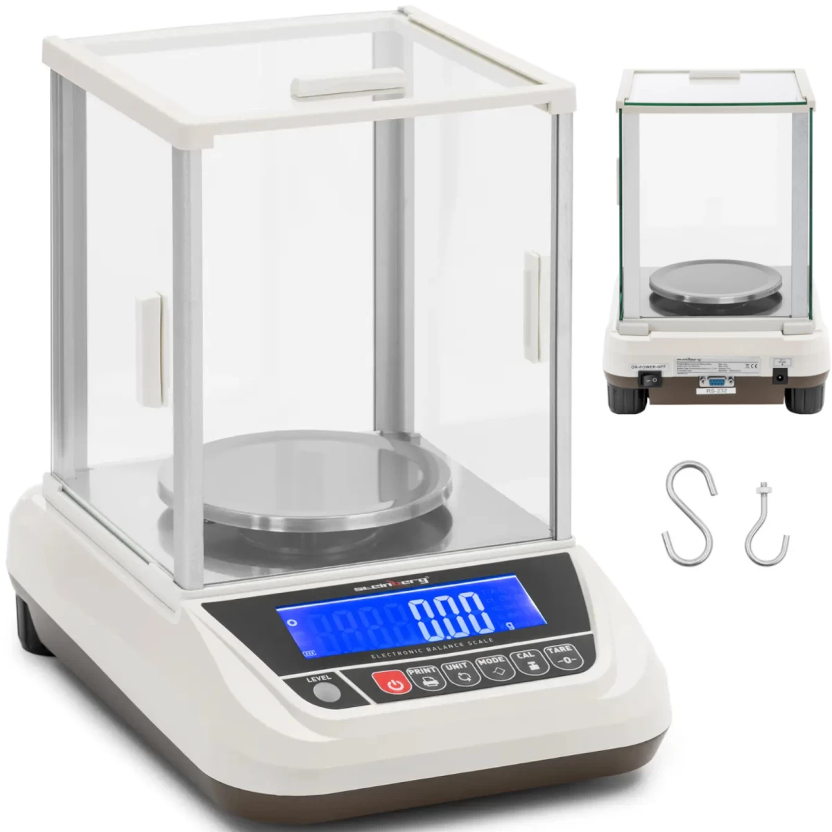 Analitinės Laboratorinės Svarstyklės Su Lcd Dangteliu Rs232 2000g / 0,01g Analitinės Laboratorinės Svarstyklės Su Lcd Dangteliu Rs232 2000g / 0,01g