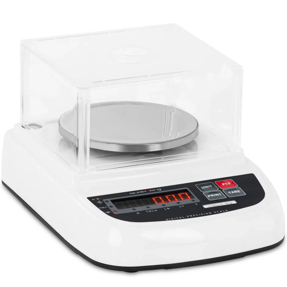 Analitinės Laboratorinės Svarstyklės Su Led Apsauga 3000g / 0,01g Analitinės Laboratorinės Svarstyklės Su Led Apsauga 3000g / 0,01g