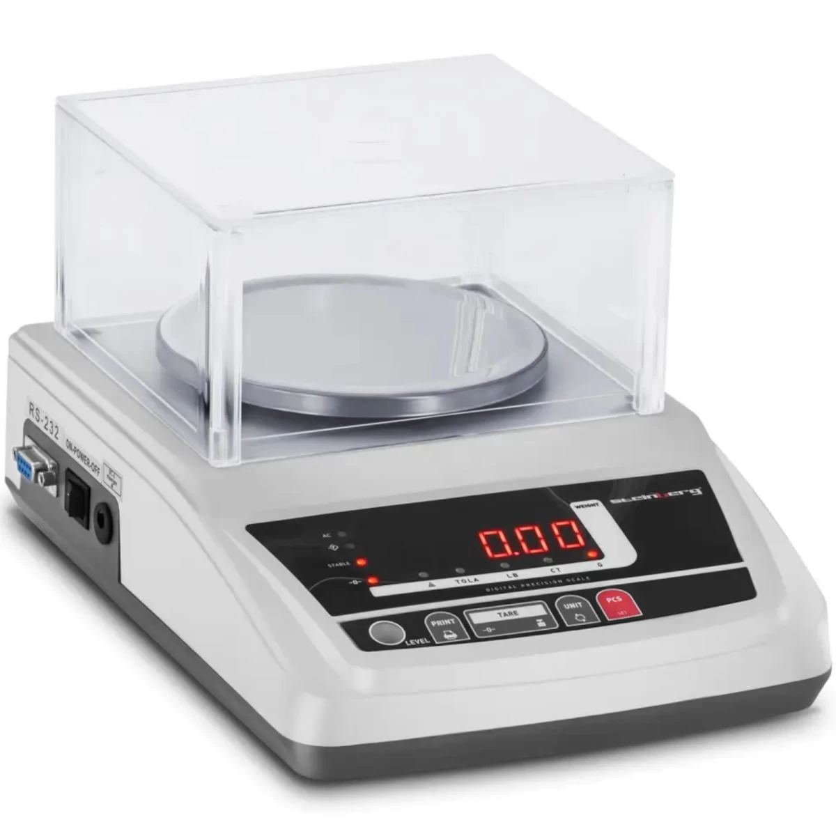 Analitinės Laboratorinės Svarstyklės Su Led Ekranu Rs232 300g / 0,01g Analitinės Laboratorinės Svarstyklės Su Led Ekranu Rs232 300g / 0,01g