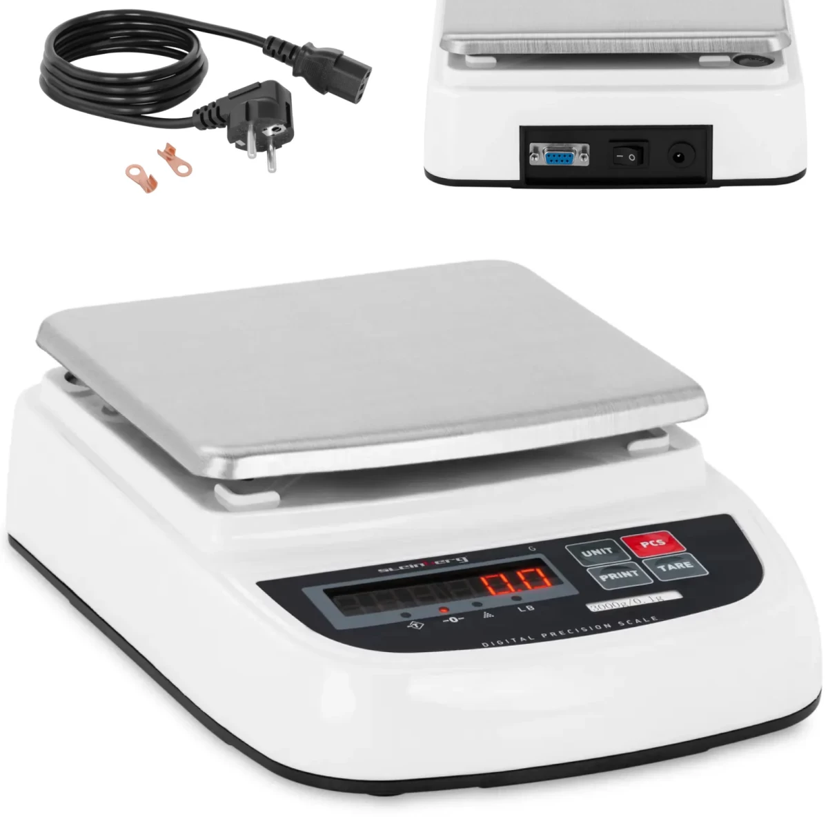 Analitinės Laboratorinės Svarstyklės Tikslios Led Rs232 3000g / 0,1g Analitinės Laboratorinės Svarstyklės Tikslios Led Rs232 3000g / 0,1g