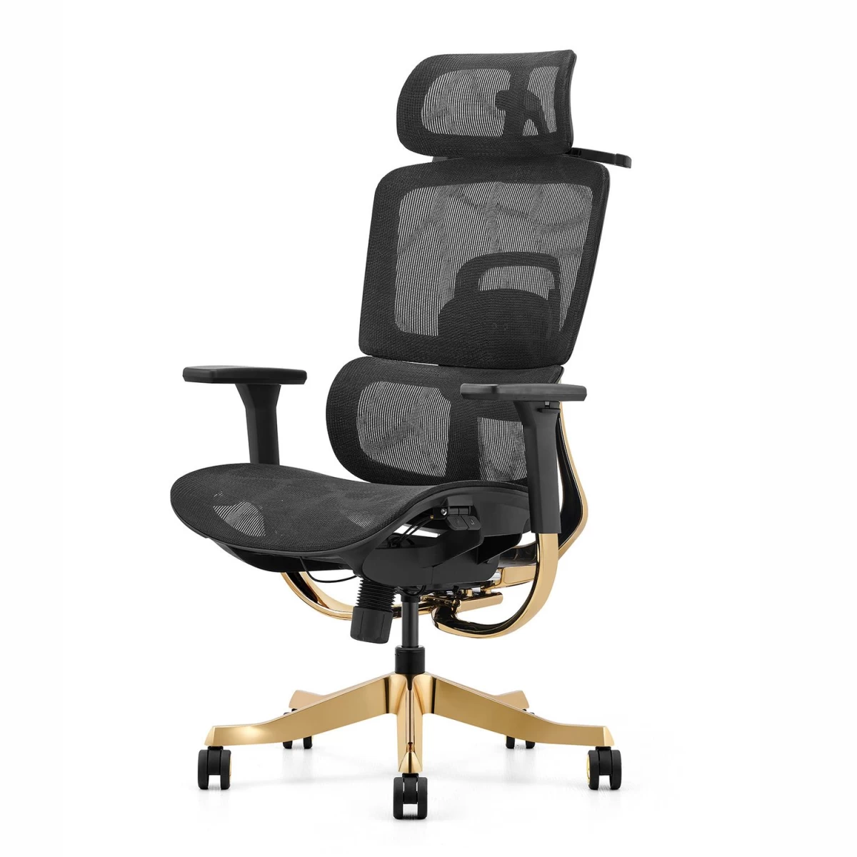 Angel Ergonominė Biuro Sukamoji Kėdė Glamour Gold