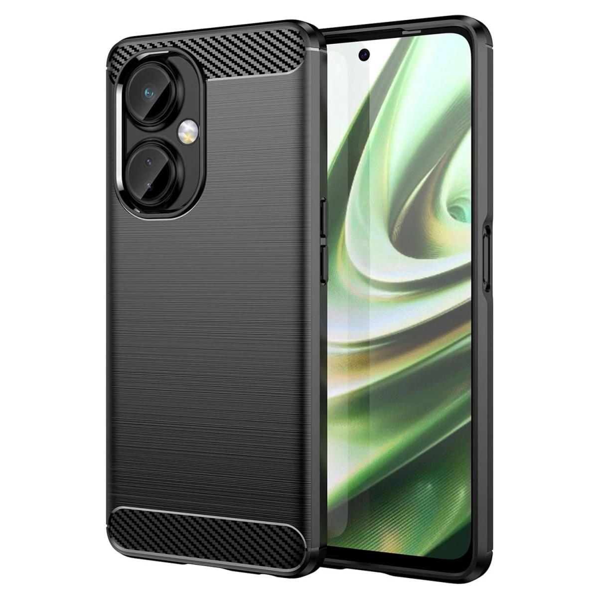 Anglies Korpusas Oneplus Nord Ce 3 Lankstus Silikoninis Anglies Korpusas Juodas
