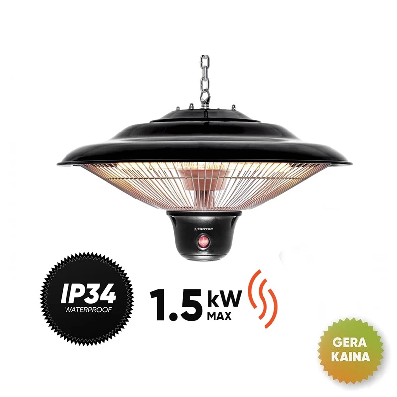 Anglies pluošto infraraudonųjų spindulių šildytuvas Trotec IR 1500 SC (prekė su trūkumais)