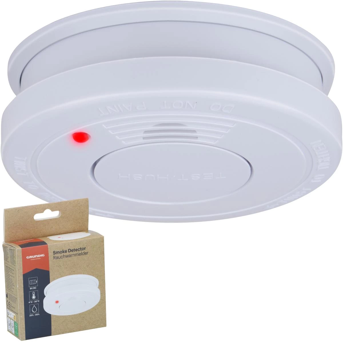 Anglio Monoksido Detektorius Led Apšvietimas 9v Baterija