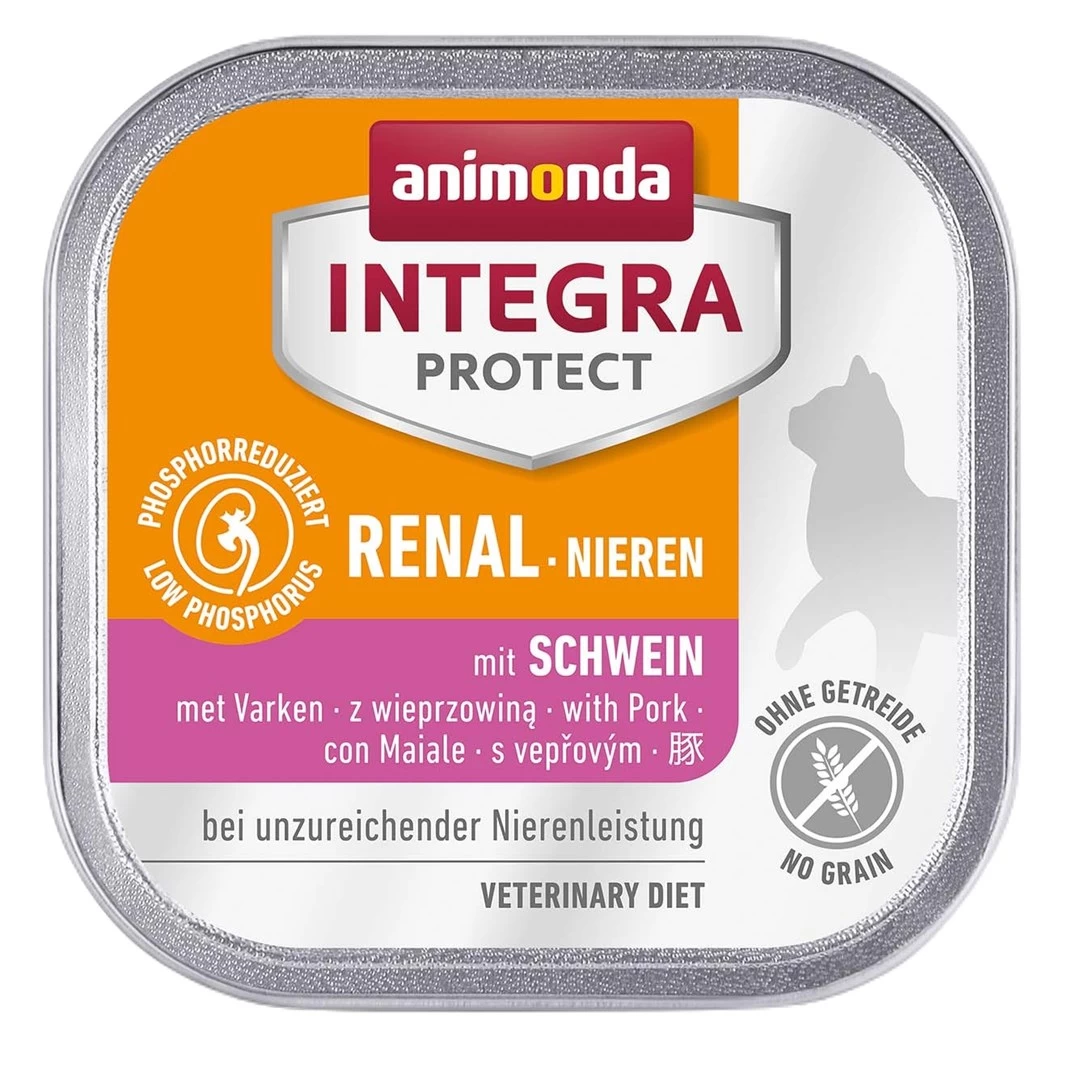Animonda Integra Protect Renal drėgnas pašaras katėms, kiauliena, 100 g