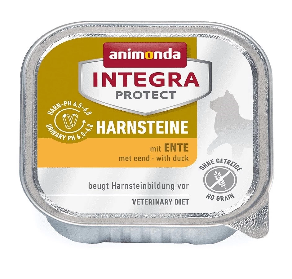 Animonda Integra Protect Urinary Oxalate visavertis dietinis šlapias pašaras suaugusioms katėms, antis, konservai, 100g