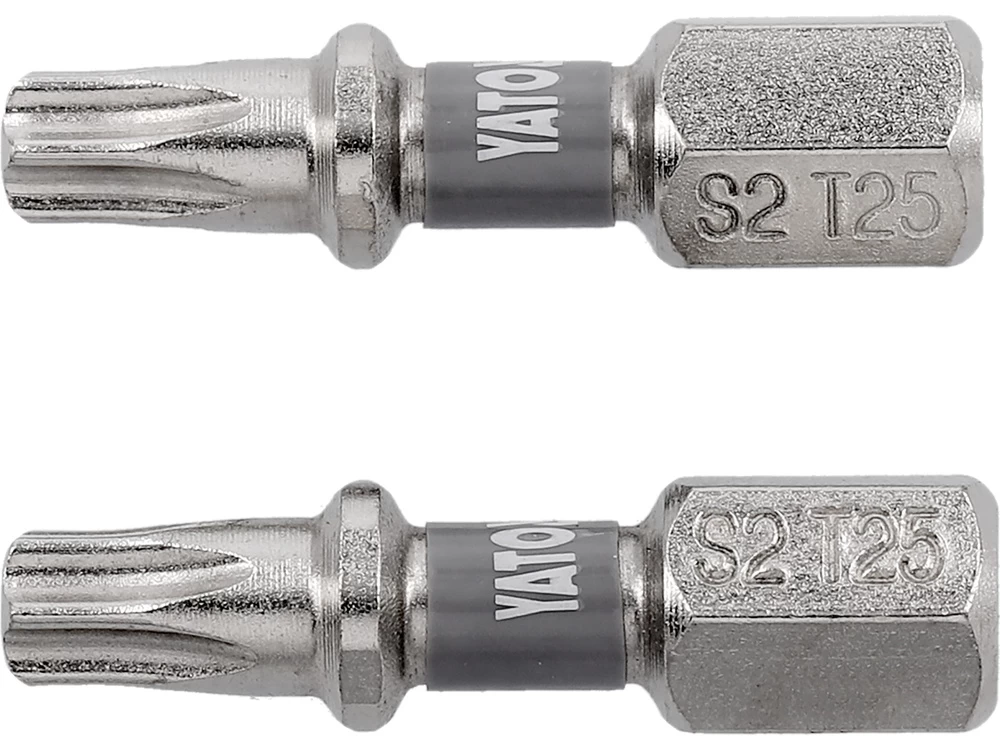 Antgaliai | 6,3 mm (1/4) | S2 Ni | T-Star (Torx) T25 | 2 vnt. (YT-78014)