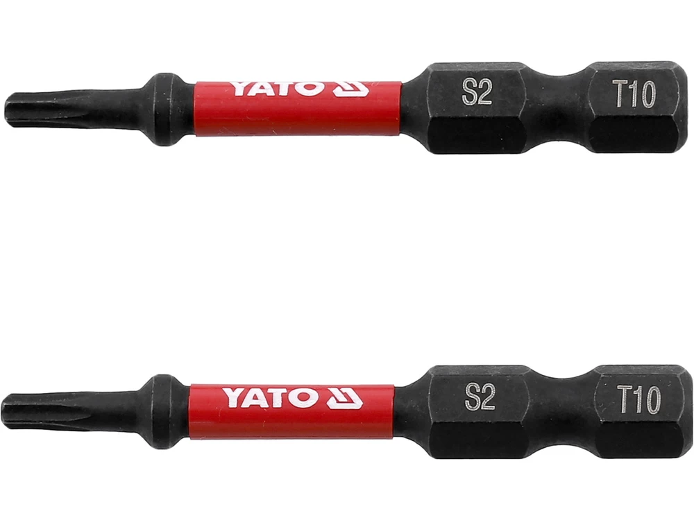 Antgaliai smūginiai | 6,3 mm (1/4) | S2 | T-Star (Torx) T10 | 2 vnt. (YT-78051)