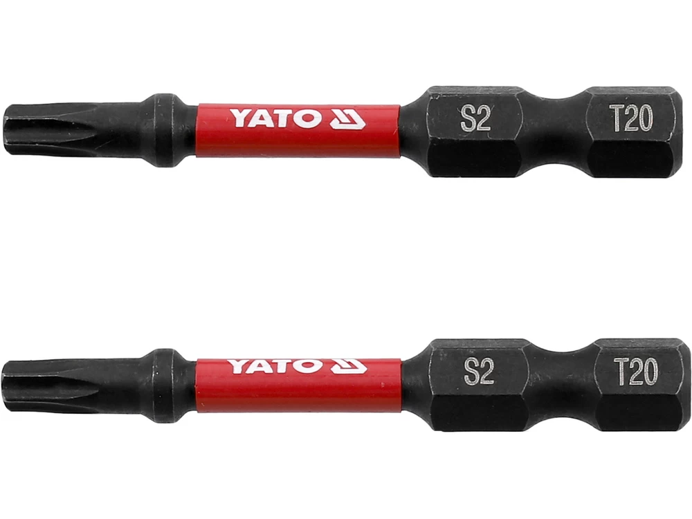 Antgaliai smūginiai | 6,3 mm (1/4) | S2 | T-Star (Torx) T20 | 2 vnt. (YT-78053)
