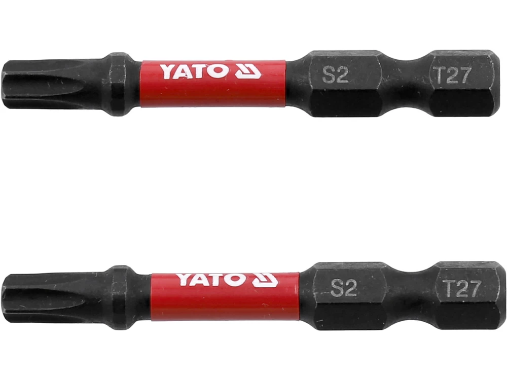 Antgaliai smūginiai | 6,3 mm (1/4) | S2 | T-Star (Torx) T27 | 2 vnt. (YT-78055)