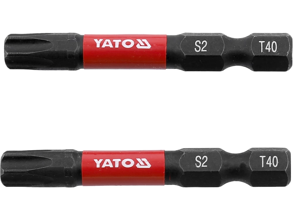Antgaliai smūginiai | 6,3 mm (1/4) | S2 | T-Star (Torx) T40 | 2 vnt. (YT-78057)