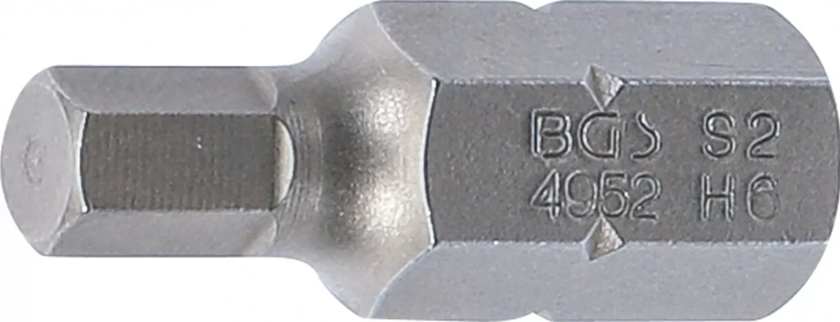 Antgalis | ilgis 30 mm | 10 mm (3/8) storis | Hex šešiakampis 6 mm (4952)