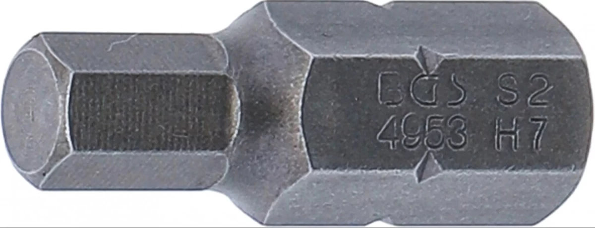Antgalis | ilgis 30 mm | 10 mm (3/8) storis | Hex šešiakampis 7 mm (4953)