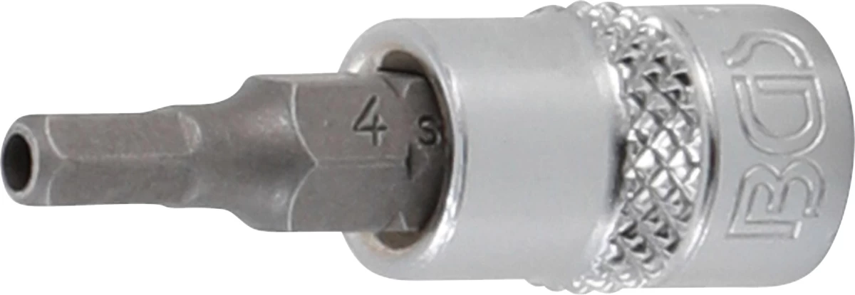 Antgalis įpresuotas į galvutę | 6,3 mm (1/4) | hex šešiakampis su skyle 4 mm (5156-4) Antgalis įpresuotas į galvutę | 6,3 mm (1/4) | hex šešiakampis su skyle 4 mm (5156-4)