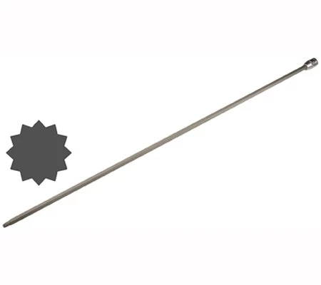 Antgalis įpresuotas į galvutę | ilgis 800 mm | 12,5 mm (1/2) | Spline (XZN) | M10 (4228)