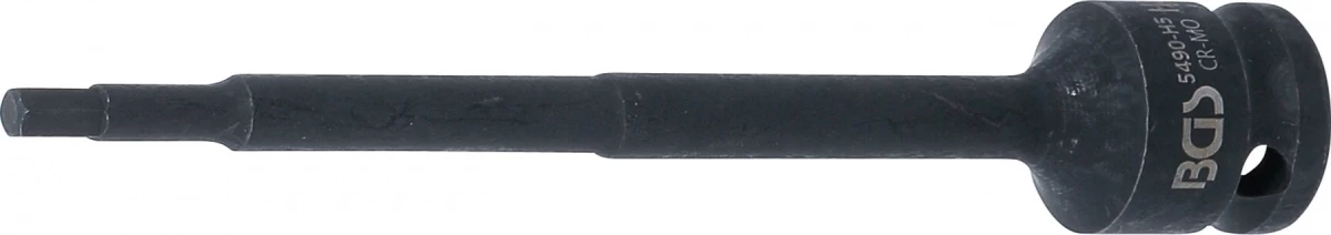Antgalis smūginis | 150 mm ilgio | 12,5 mm (1/2) | Hex šešiakampis 5 mm (5490-H5)