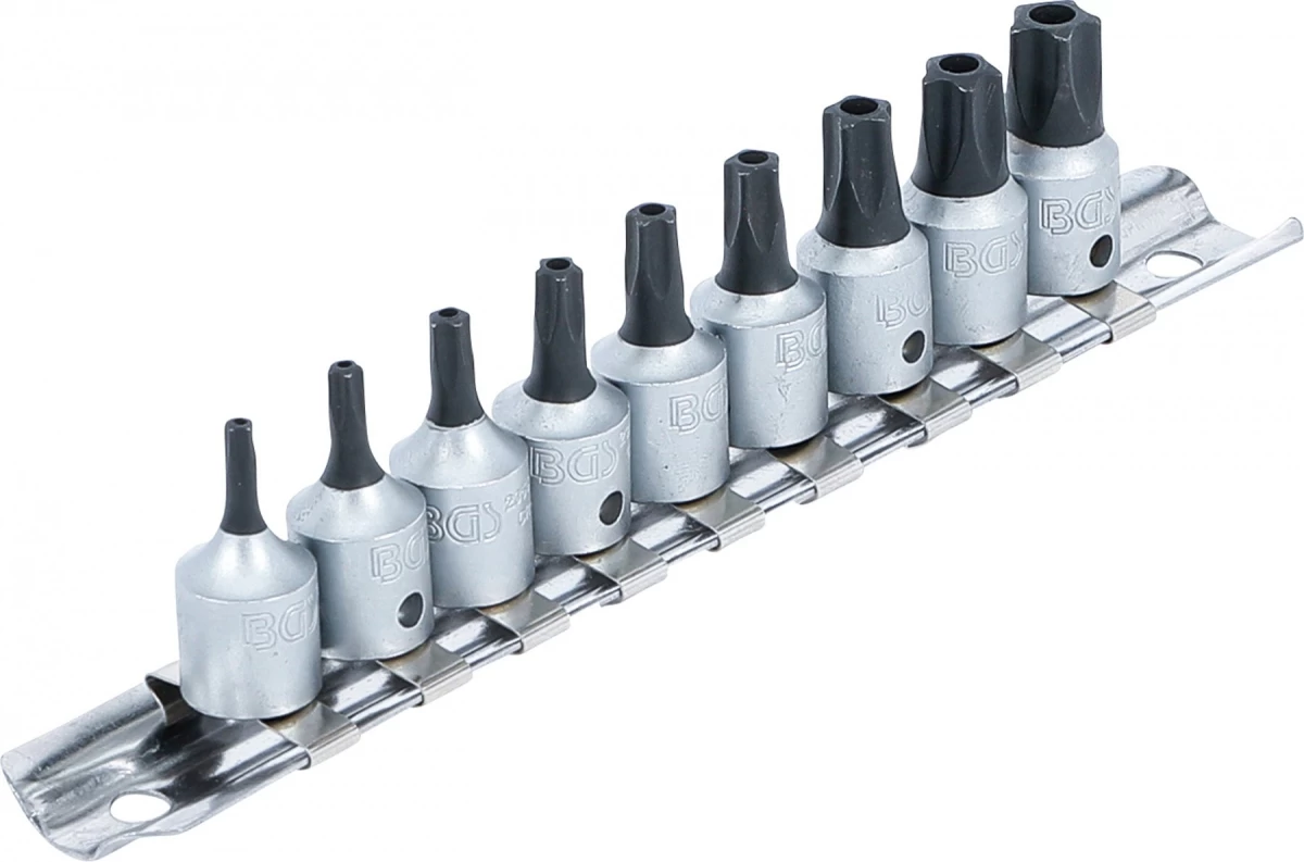 Antgalių rinkinys | 6,3 mm (1/4) | TS-Star (Torx Plus) TS10 - TS50 | 9 vnt (71020)