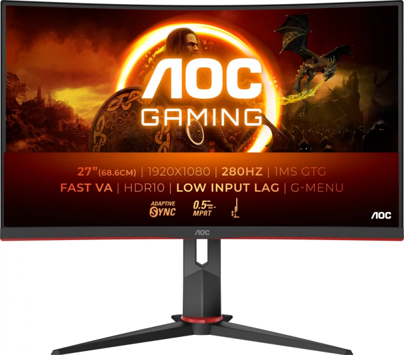 Aoc C27g2z3/bk Monitorius (27&amp;quot; /va /280hz /1920 X 1080 / Juodos Spalvos)