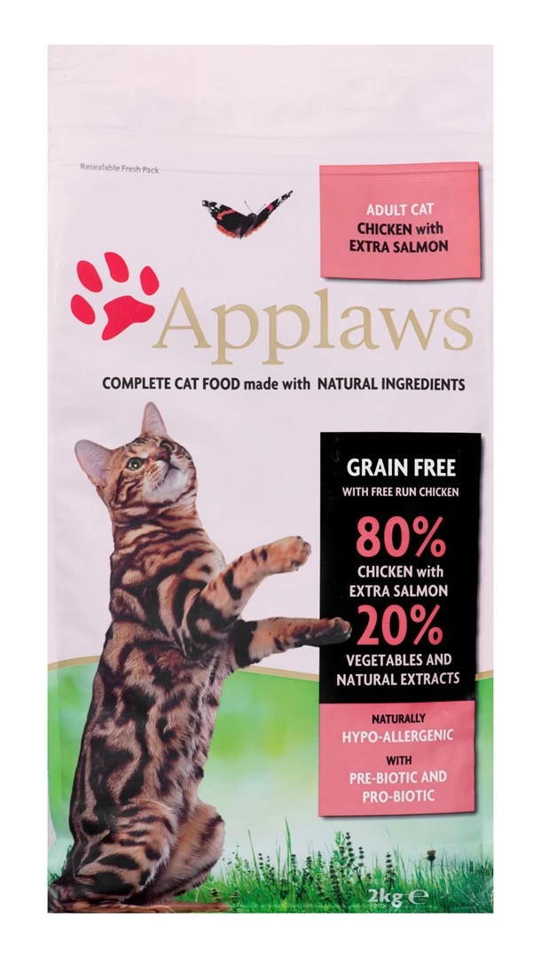 Applaws CAT Adult sausas kačių maistas su vištiena ir lašiša, 2 kg