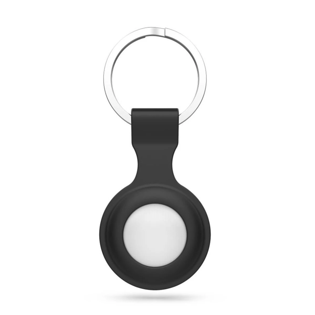 „apple Airtag Icon“ Lokatoriaus Dėklas Su Raktų žiedu – Juodas