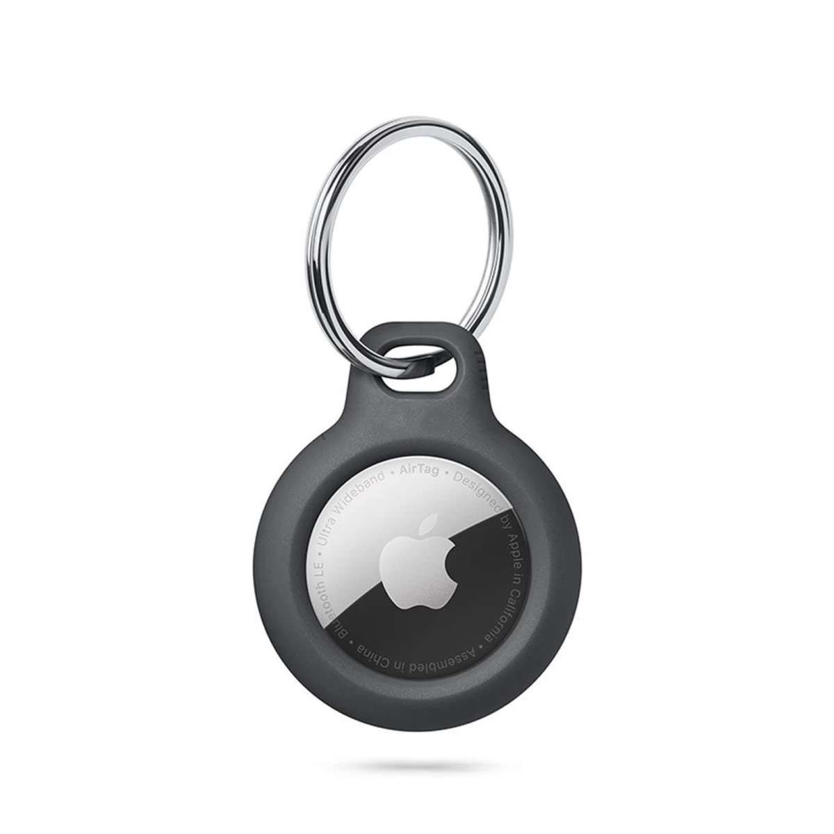 apple Airtag Raktų Dėklas Su žiedu - Juodas