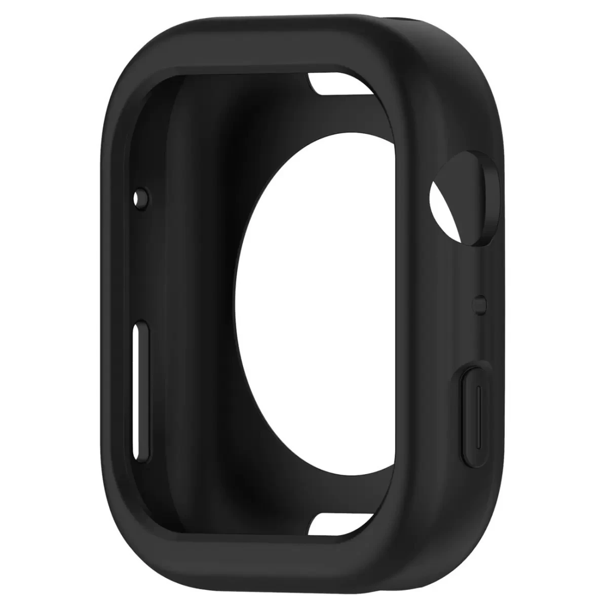apple Watch Series 10 42 Mm Silikoninis Laikrodžio Korpusas - Juodas