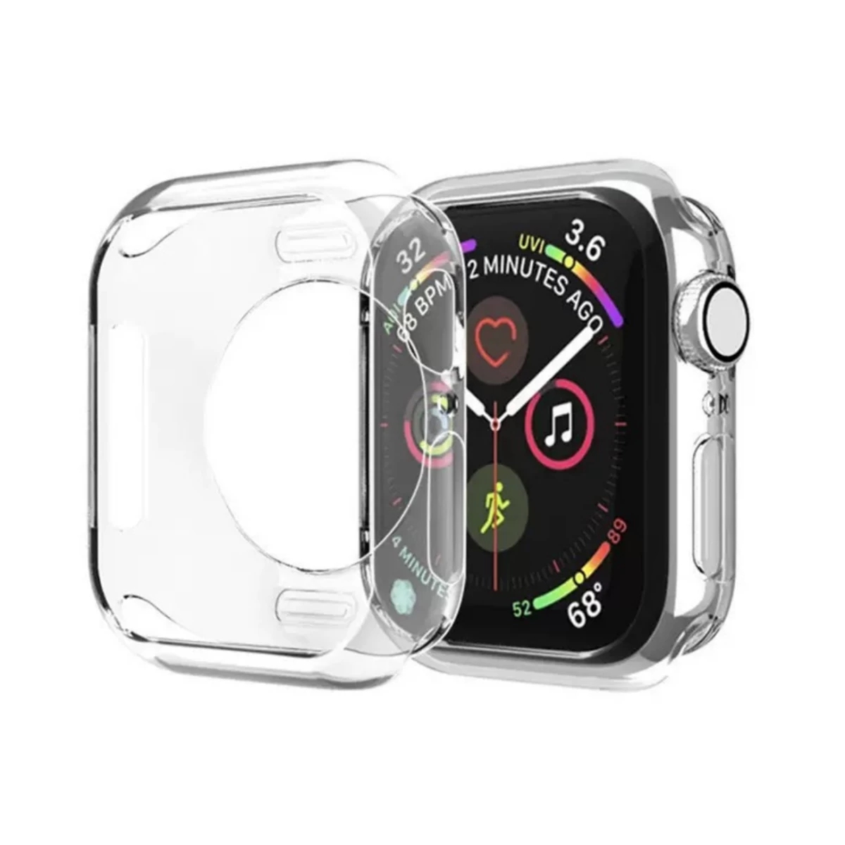 apple Watch Series 7/8/9 41 Mm Itin Skaidrus Laikrodžio Korpusas - Skaidrus