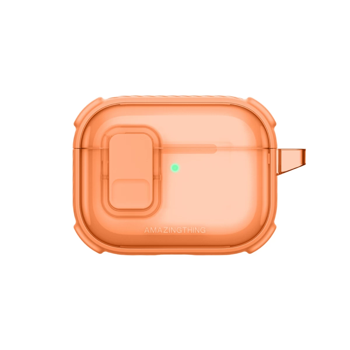 Apsauginis Dėklas airpods Pro 3 Titan Pro Mag Case Clear - Oranžinis
