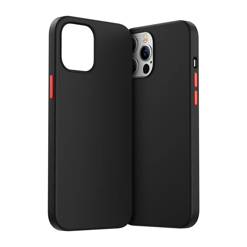Apsauginis Dėklas Iphone 12 Pro Max Color Series Juodas