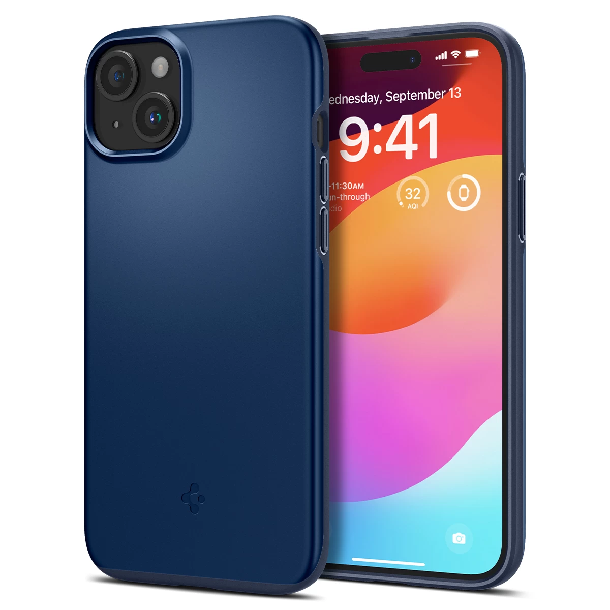 Apsauginis Dėklas Iphone 15 Plus Thin Fit Blue