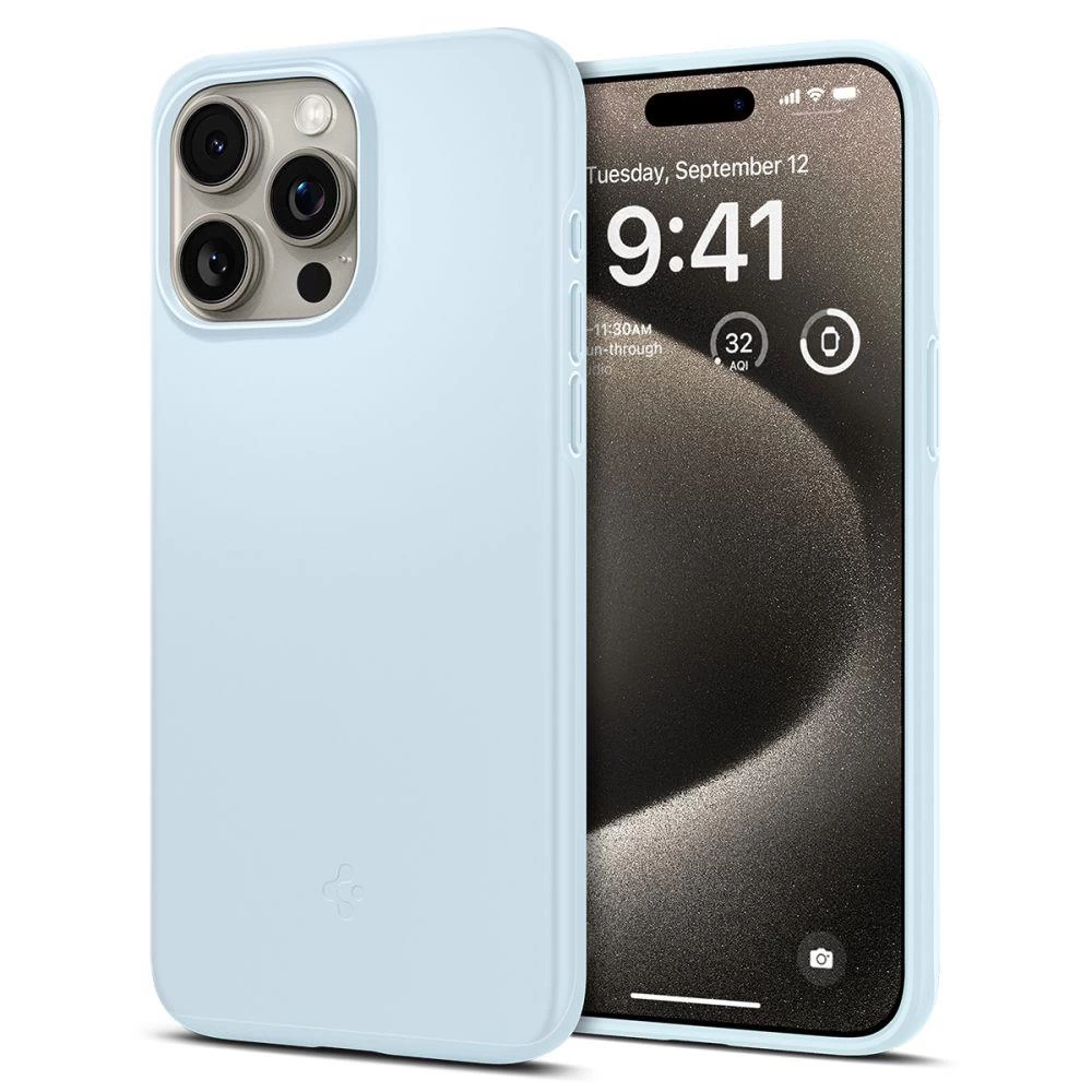 Apsauginis Dėklas Iphone 15 Pro Max Thin Fit šviesiai Mėlynas