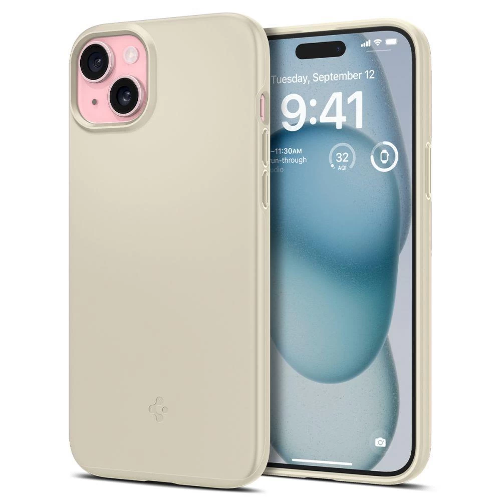Apsauginis Dėklas Iphone 15 Thin Fit Beige