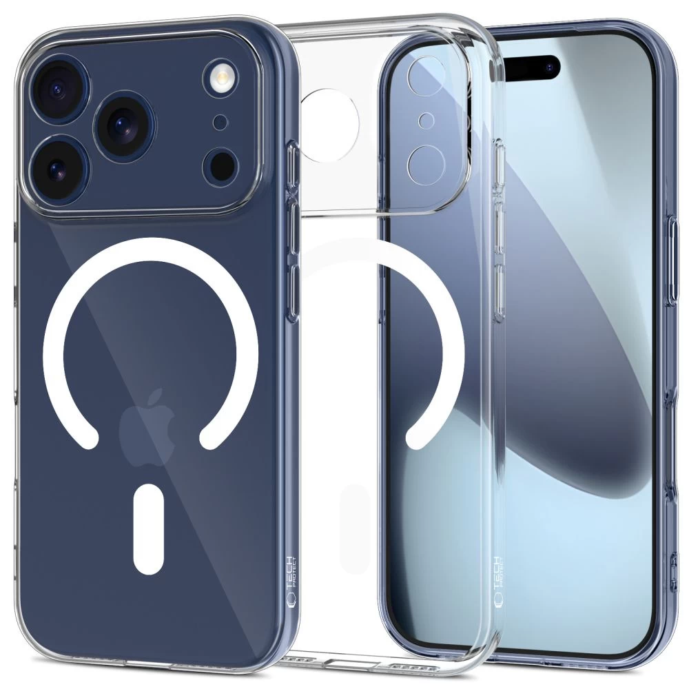 Apsauginis Dėklas iphone 17 Pro Max Flexair Magsafe - Skaidrus