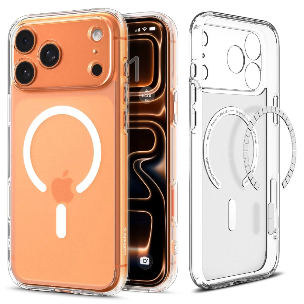 Apsauginis Dėklas iphone 17 Pro Ultra Hybrid Magsafe - Baltas