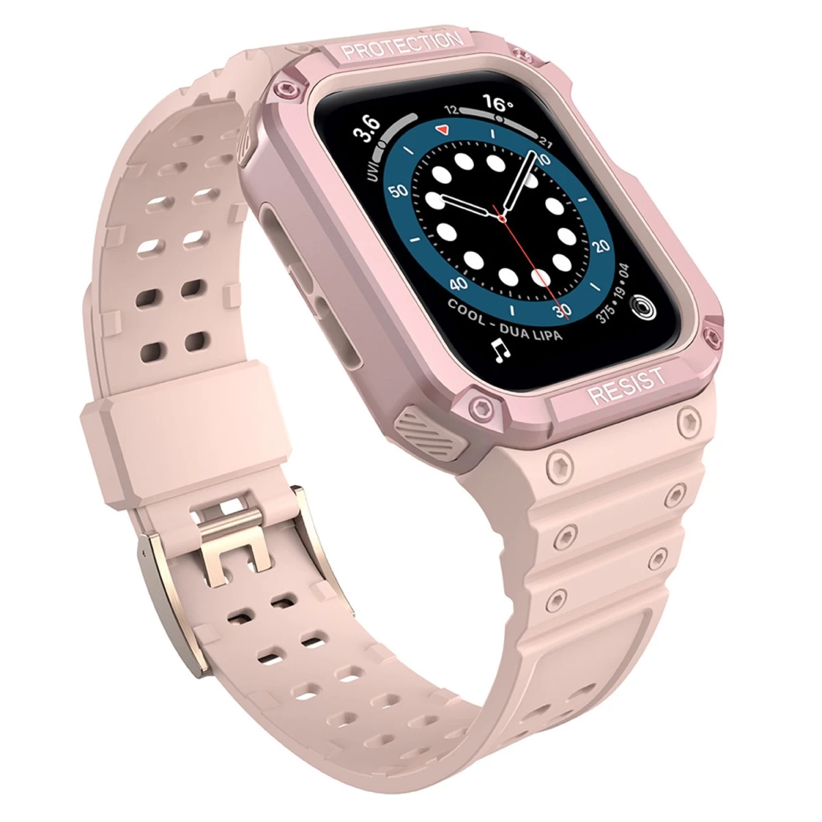 Apsauginis Dirželis Su Dėklu apple Watch 7 / 6 / 5 / 4 / 3 / 2 / Se (45 / 44 / 42 Mm) šarvuotas Laikrodžio Dėklas Rožinės Spalvos Apsauginis Dirželis Su Dėklu apple Watch 7 / 6 / 5 / 4 / 3 / 2 / Se (45 / 44 / 42 Mm) šarvuotas Laikrodžio Dėklas Rožinės Spalvos