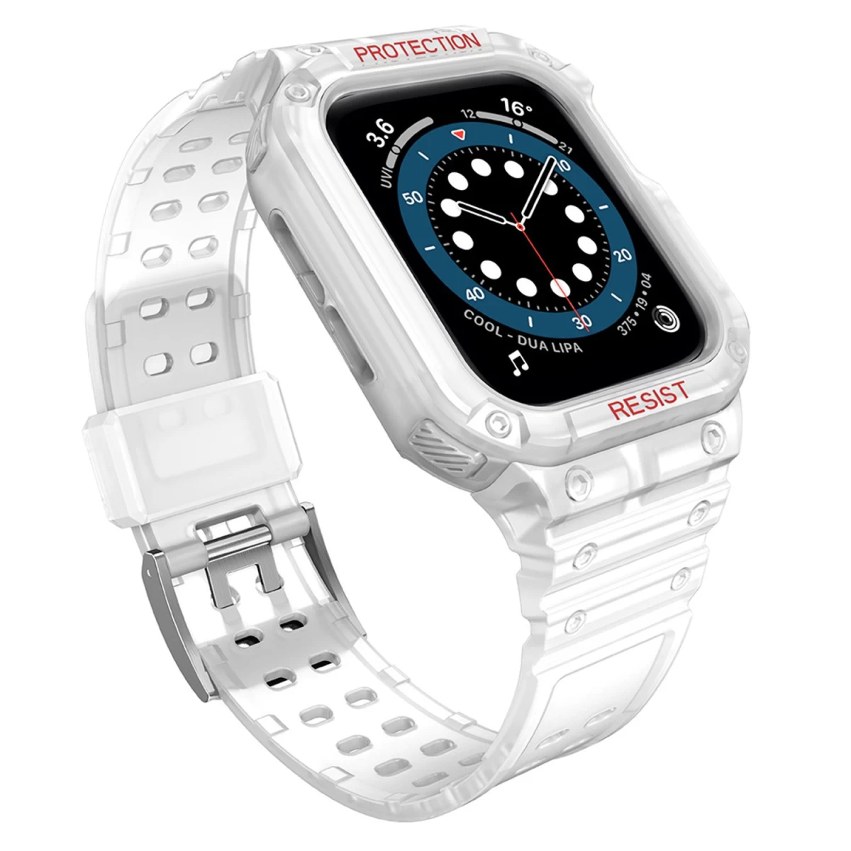 Apsauginis Dirželis Su Dėklu, Skirtas Apple Watch 7 / 6 / 5 / 4 / 3 / 2 / Se (45 / 44 / 42 Mm) Korpuso šarvuotas Laikrodžio Dėklas Skaidrus Apsauginis Dirželis Su Dėklu, Skirtas Apple Watch 7 / 6 / 5 / 4 / 3 / 2 / Se (45 / 44 / 42 Mm) Korpuso šarvuotas Laikrodžio Dėklas Skaidrus