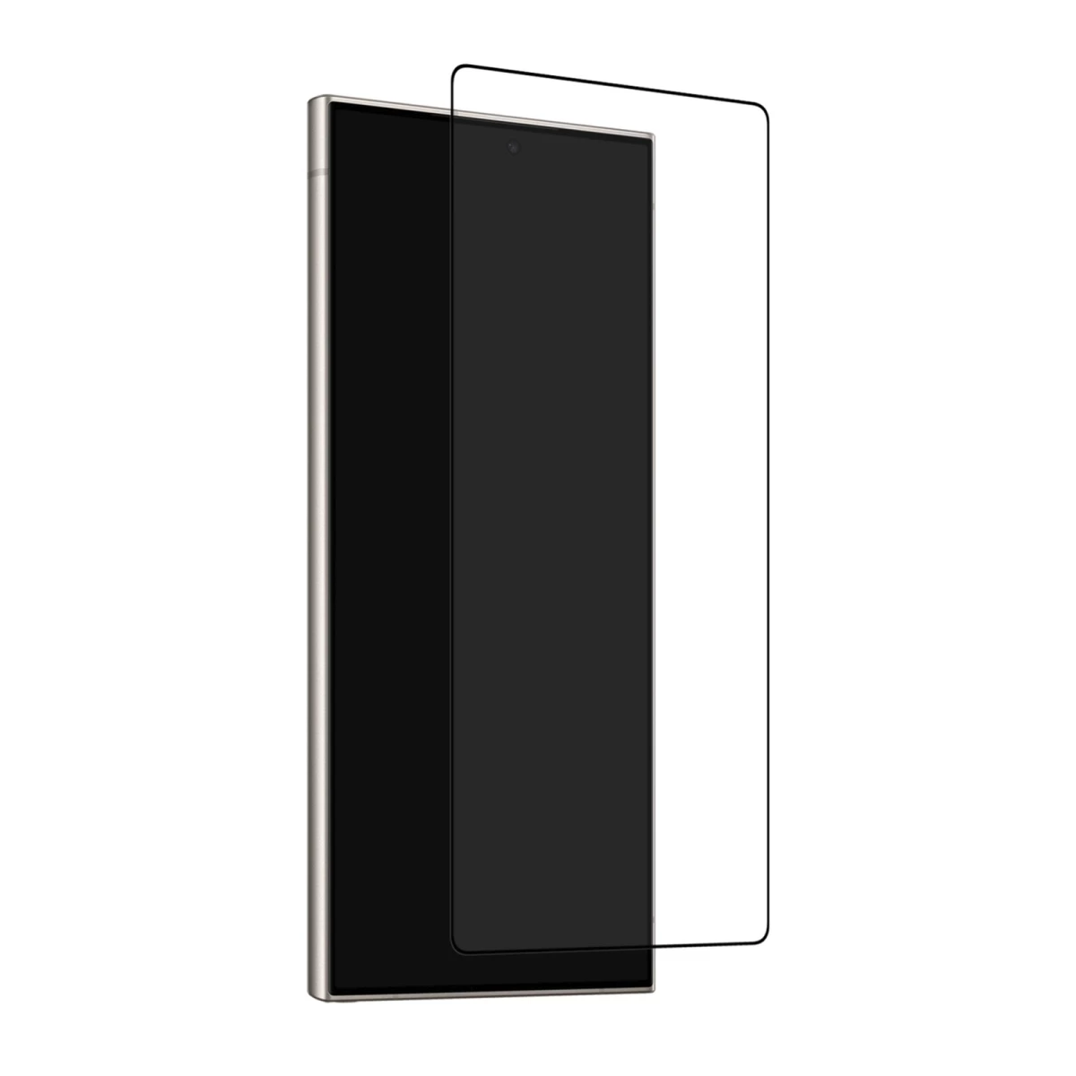 Apsauginis Stiklas samsung Galaxy S26 Ultra Puro Frame - Su Juodu Rėmeliu