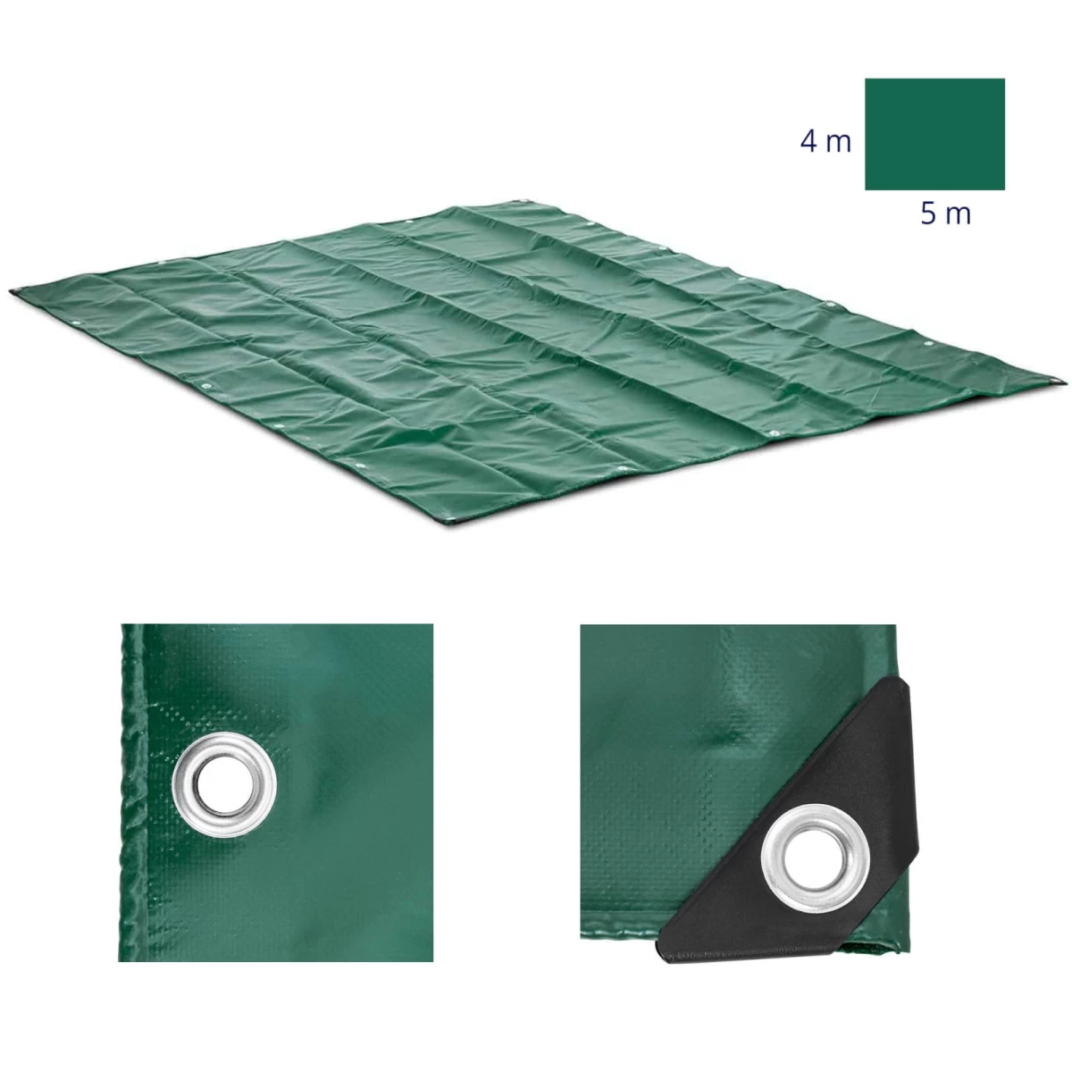 Apsauginis Tentas Su Pvc Tinkleliu 650 G/m2 500 X 400 Cm