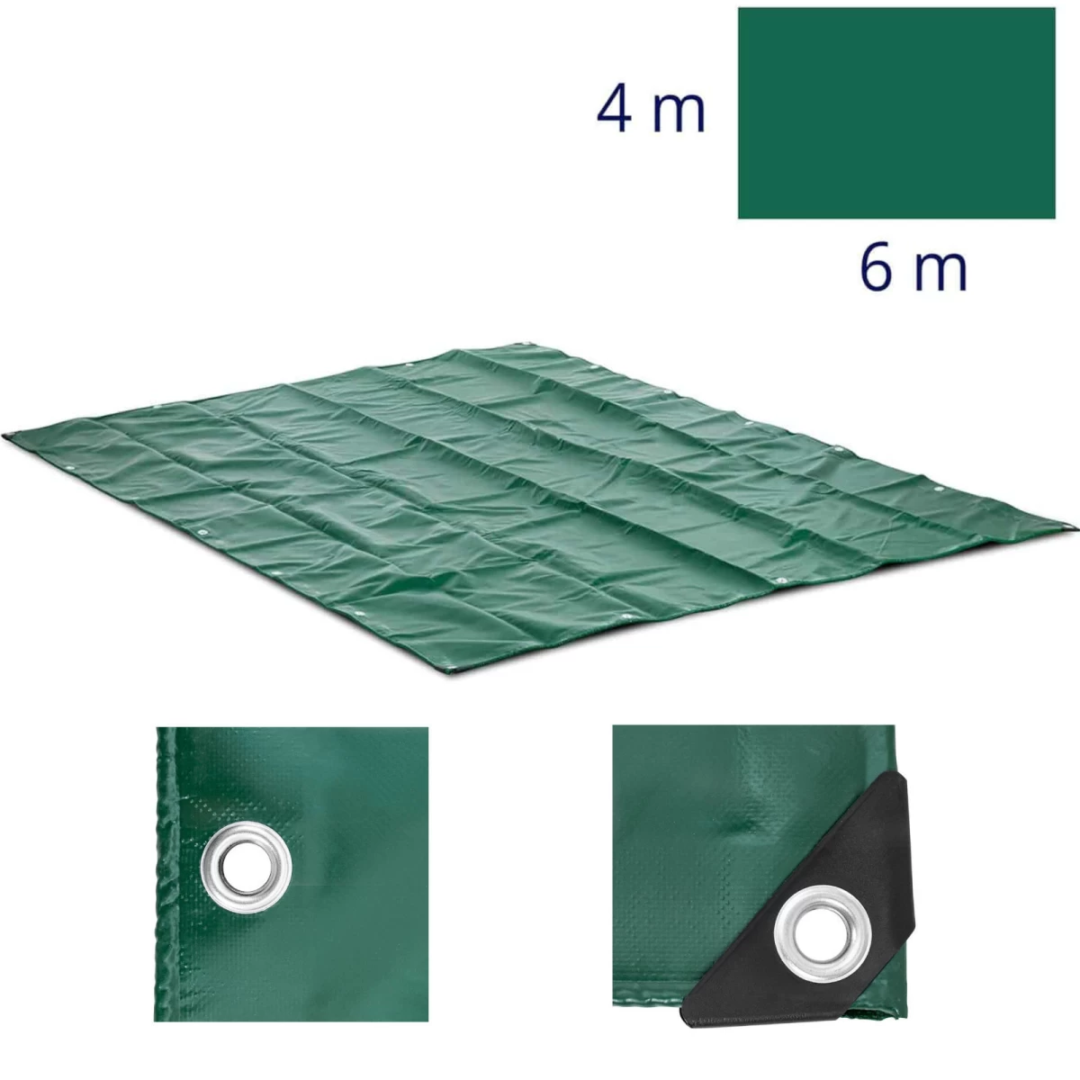 Apsauginis Tentas Su Pvc Tinkleliu 650 G/m2 600 X 400 Cm