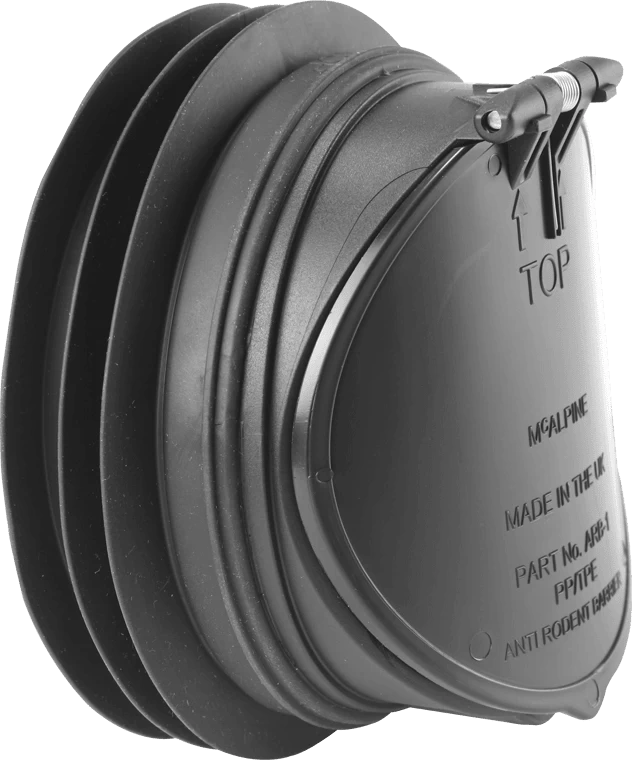 Apsauginis vožtuvas nuo atbulinės tėkmės ir graužikų, ARB1 McAlpine