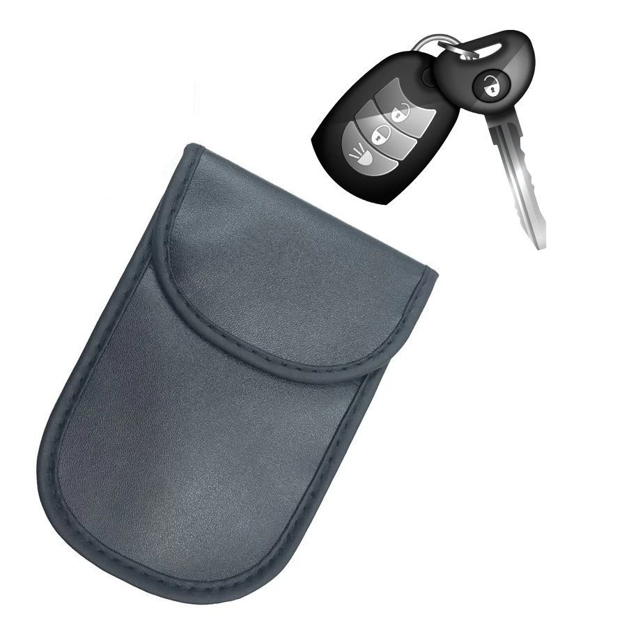 Apsaugos Nuo Vagystės Dėklas Automobilio Rakteliams Faraday Cage 14x10cm Juodas