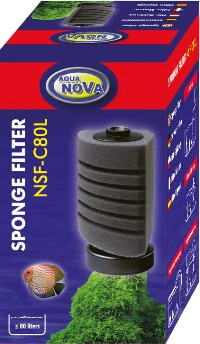 AQUA NOVA kampinis kempininis filtras 80l/h iki 80l, NSF-C80L