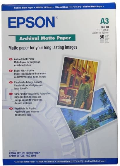 Archival Matte Paper A3 50 Sheets / 189g/sqm