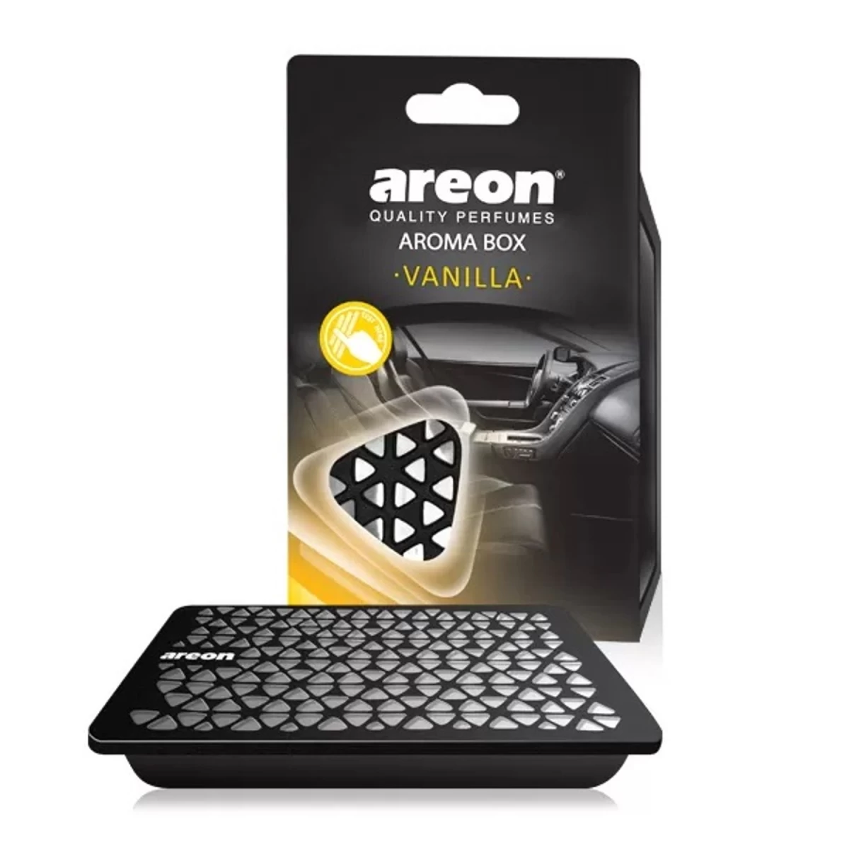 areon Aroma Box Automobilio Oro Gaiviklis Po Sėdyne vanilla.