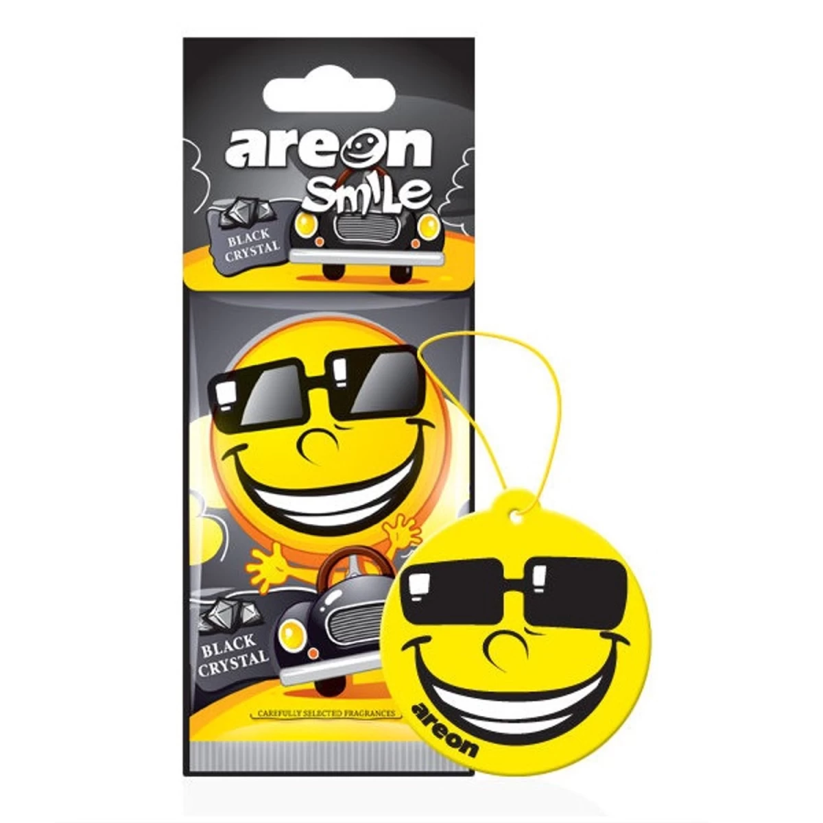 areon, smile Automobilio Oro Gaiviklis black Crystal.