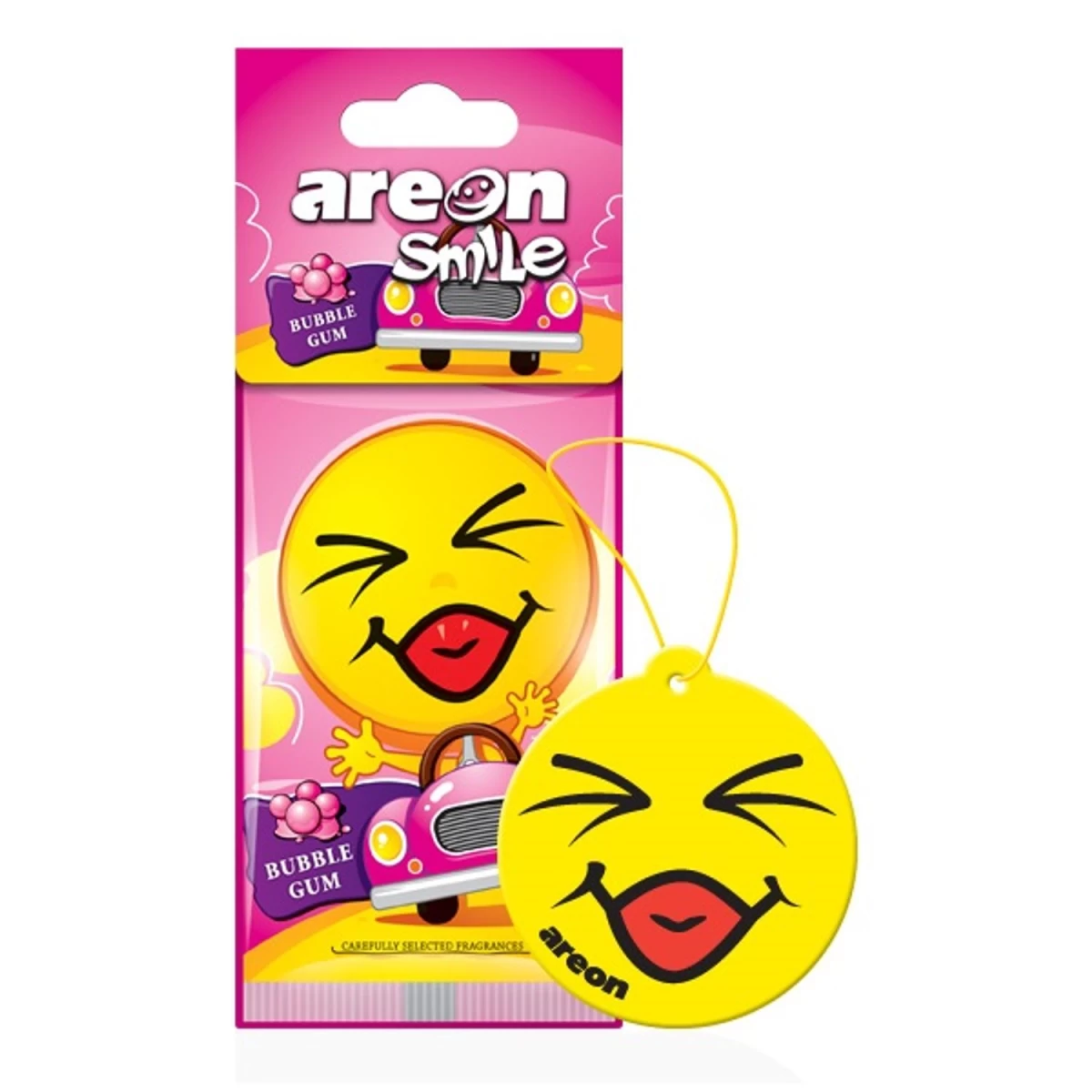 areon, smile Automobilių Oro Gaiviklis bubble Gum.