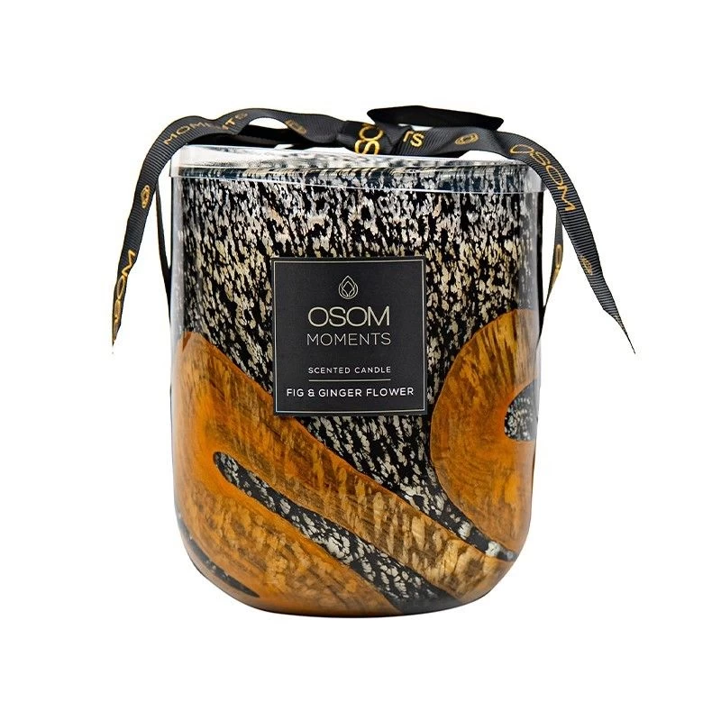 Aromatinė žvakė OSOM Moments Fig &amp; Ginger Flower 1200 g, OSOM2309B