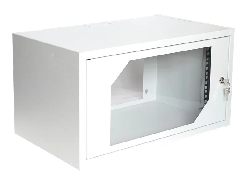 Asm Cl-19 06u Sieninė Spintelė 19 6u 550x350 Mm Su Stiklinėmis Durelėmis Ral7035